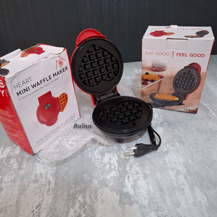 وافل ساز مینی طرح قلب | ۳۵۰ وات | مدل mini waffle maker